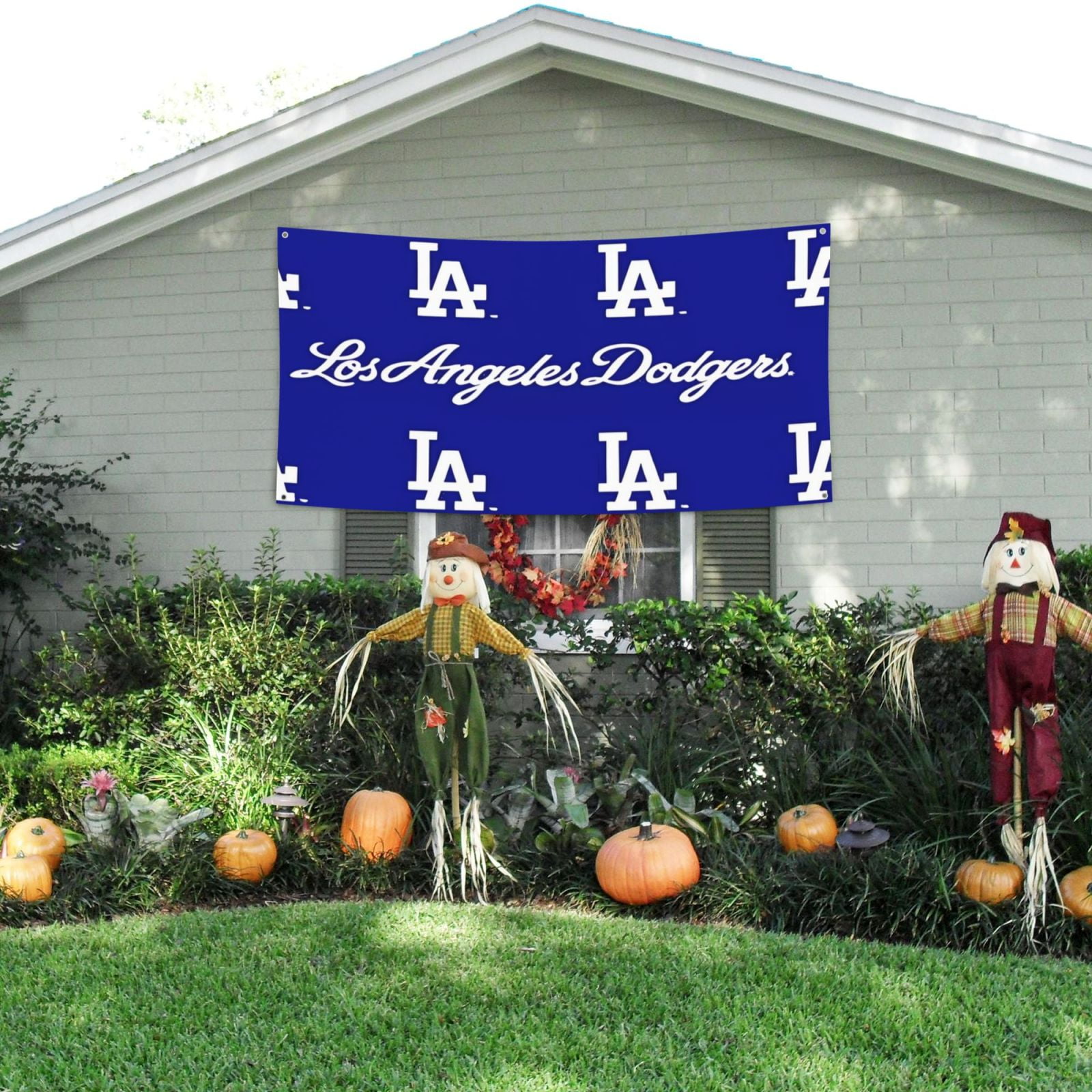 Los_Angeles_Dodgers Party Banner Outdoor banners hanging flags during ...