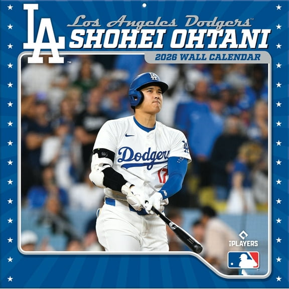 Los Angeles Dodgers Shohei Ohtani 2026 12x12 Player Wall Calendar, (Paperback)
