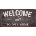 thumbnail image 1 of Los Angeles Dodgers 6'' x 12'' Welcome to Our Home Sign, 1 of 1