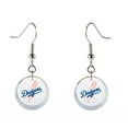 thumbnail image 1 of Los Angeles Dodgers Swarovski Pick Off Earrings, 1 of 1