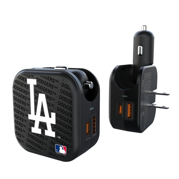 Los Angeles Dodgers Team Logo Dual Port USB Car & Home Charger