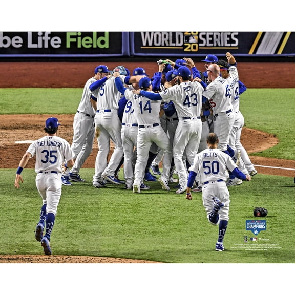 Los Angeles Dodgers Unsigned 2020 World Series Champion Team Celebration Photograph