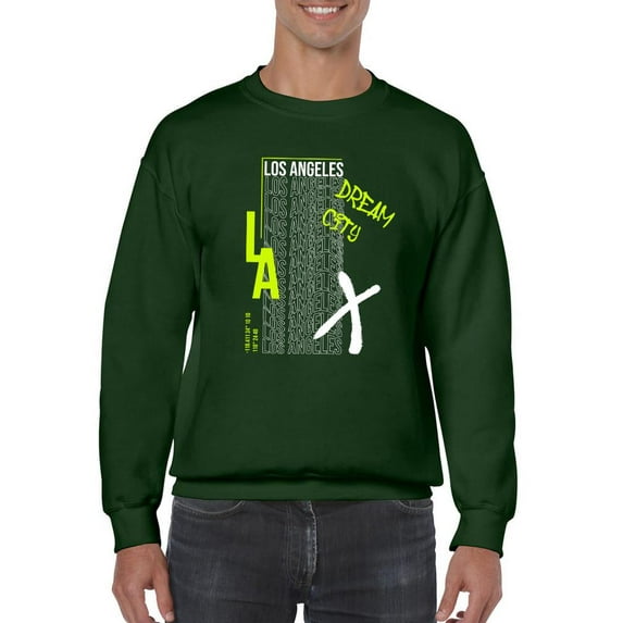 Los Angeles Dream City Graffiti Sweatshirt Men -Image by Shutterstock, Male Large