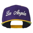 thumbnail image 1 of Los Angeles Embroidered Snapback Cap - Purple Gold OSFM, 1 of 5