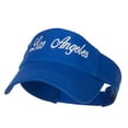 thumbnail image 1 of Los Angeles Embroidered Washed Cotton Visor - Royal OSFM, 1 of 5