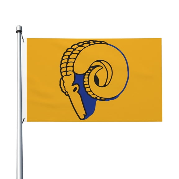 Los Angeles Football 3x5 FT Double-Sided Flag (Pole Not Included), Quick-Drying for Lawn, Balcony & Party Decor 35Flag-138