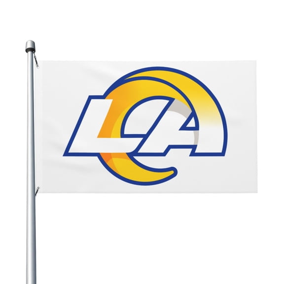 Los Angeles Football 3x5 FT Double-Sided Flag (Pole Not Included), Quick-Drying for Lawn, Balcony & Party Decor 35Flag-144