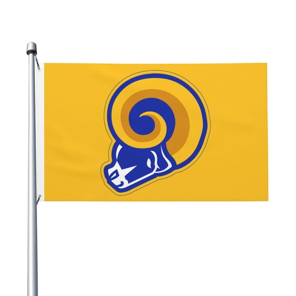 Los Angeles Football 3x5 FT Double-Sided Flag (Pole Not Included), Quick-Drying for Lawn, Balcony & Party Decor 35Flag-148