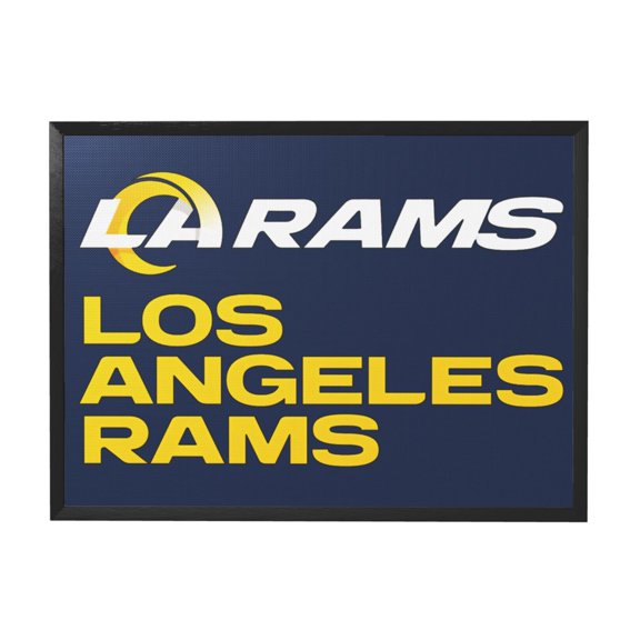 Los Angeles Football Black Frame Decorative Painting 12"x16" - Minimalist & Stylish for Home, Bedroom, Office, Summer Villa Fra2225