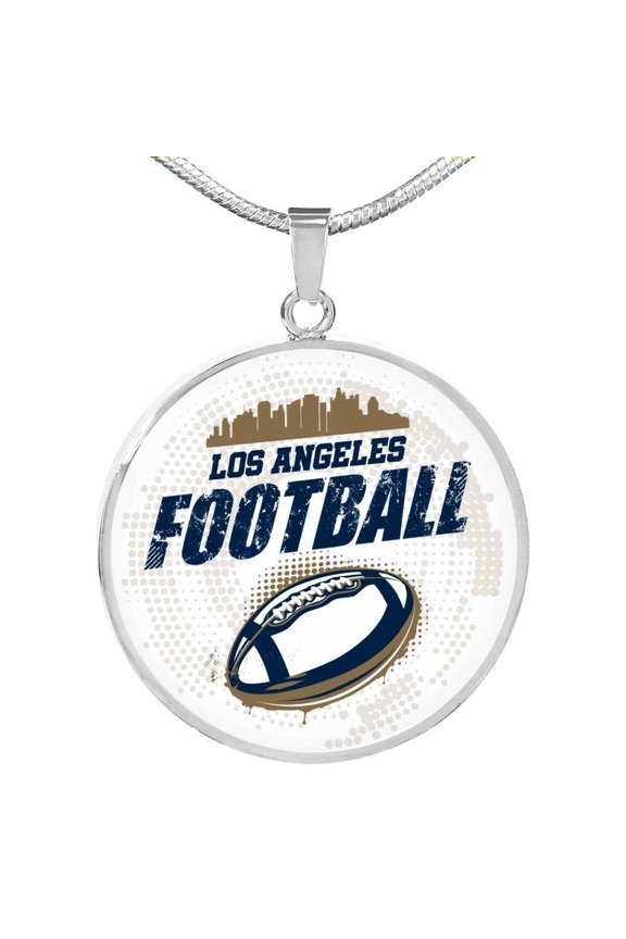 Los Angeles Football Circle Necklace