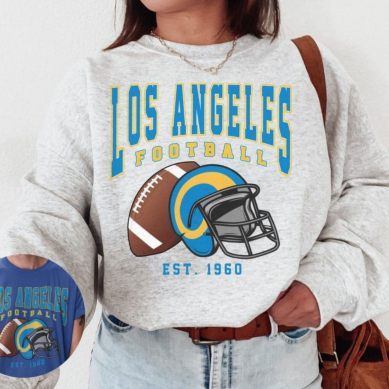 Los Angeles Football Crewneck Sweatshirt , Rams Sweatshirt, Los Angeles