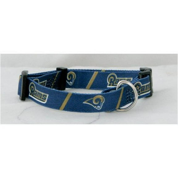 Los Angeles Football Rams 8 - 13 1/2 inch Small Adjustable Nylon Dog Collar