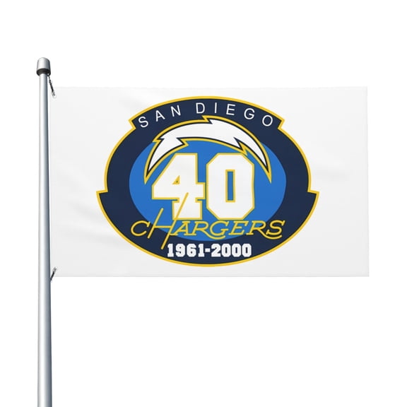 Los Angeles Football Team 3x5 FT Double-Sided Flag (Pole Not Included), Quick-Drying for Lawn, Balcony & Party Decor Qi3130