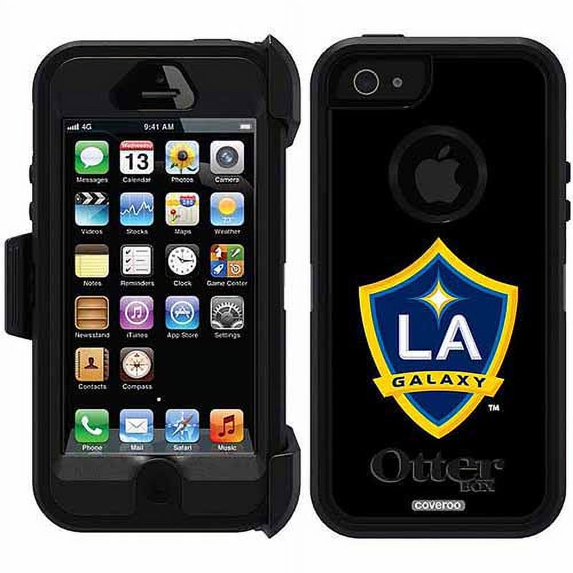 Los Angeles Galaxy Emblem Design on OtterBox Defender Series Case for Apple iPhone 5SE/5s/5