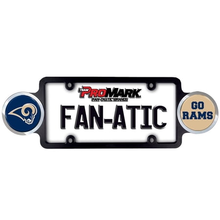Los Angeles - Go Rams - Automotive License Plate Frame with Team Badges