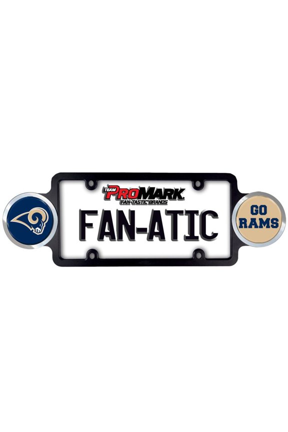 Los Angeles - Go Rams - Automotive License Plate Frame with Team Badges