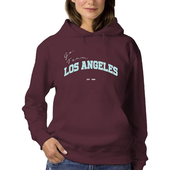 Los Angeles Go Team Hoodie Women -Image by Shutterstock, Female 3X-Large