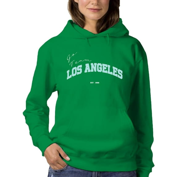 Los Angeles Go Team! Hoodie Women -Image by Shutterstock, Female Small