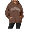 thumbnail image 1 of Los Angeles Graphic Vintage Oversized Hoodies Women Long Sleeve 2026 Fall Casual Daily Sweatshirts Pullover Tops, 1 of 5