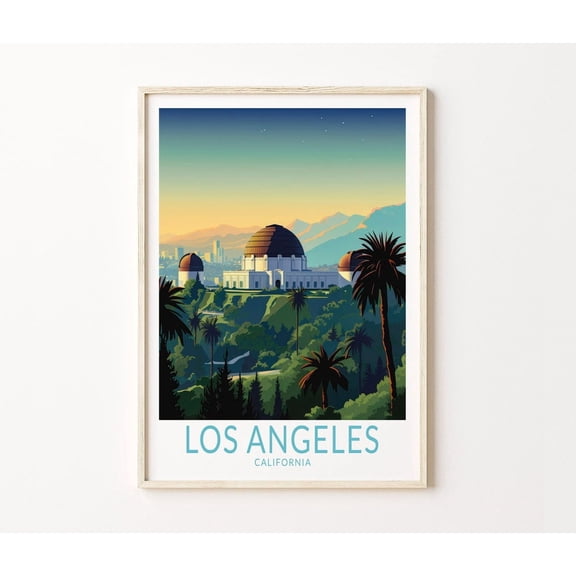 Los Angeles Griffith Observatory California Wall Art Home Decor