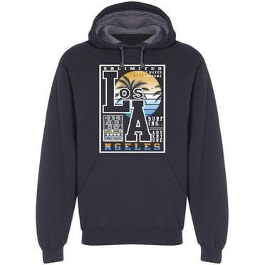 Los Angeles Has A Great Waves Hoodie Men -Image by Shutterstock, Male Medium