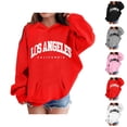 thumbnail image 1 of Los Angeles Hoodies for Boys Girls Kids Long Sleeve Casual Graphic Hooded Sweatshirt with Pockets Pullover Tops, 1 of 5
