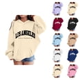 thumbnail image 1 of Los Angeles Hoodies for Boys Girls Kids Long Sleeve Cute Graphic Hooded Sweatshirt with Pockets Pullover Tops, 1 of 5
