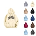 thumbnail image 1 of Los Angeles Hoodies for Men 2025 Fall Winter Long Sleeve Hooded Sweatshirt with Pockets Pullover Hoody Streetwear, 1 of 5