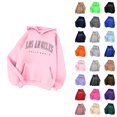 thumbnail image 1 of Los Angeles Hoodies for Women 2025 Long Sleeve Zip Up Y2K Graphic Hoodie with Pockets Hooded Sweatshirt Women Jacket, 1 of 3