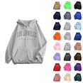 thumbnail image 1 of Los Angeles Hoodies for Women 2025 Long Sleeve Zip Up Y2K Graphic Hoodie with Pockets Hooded Sweatshirt Women Jacket, 1 of 3