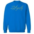 thumbnail image 1 of Los Angeles Humor Graphic Royal Men's Crewneck Sweatshirt, 1 of 1