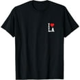 thumbnail image 1 of Los Angeles - I Love LA - Throwback Design - Classic T-Shirt men and women can wear, black, white, gifts, 1 of 4