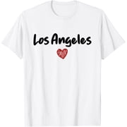 Los Angeles - I Love Los Angeles - Classic T-Shirt men and women can wear, black, white, gifts