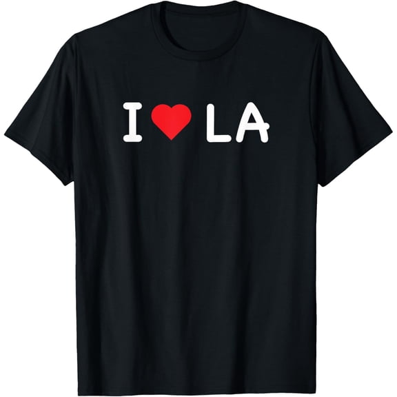 Los Angeles - I Love Los Angeles - LA - Throwback Design T-Shirt men and women can wear, black, white, gifts