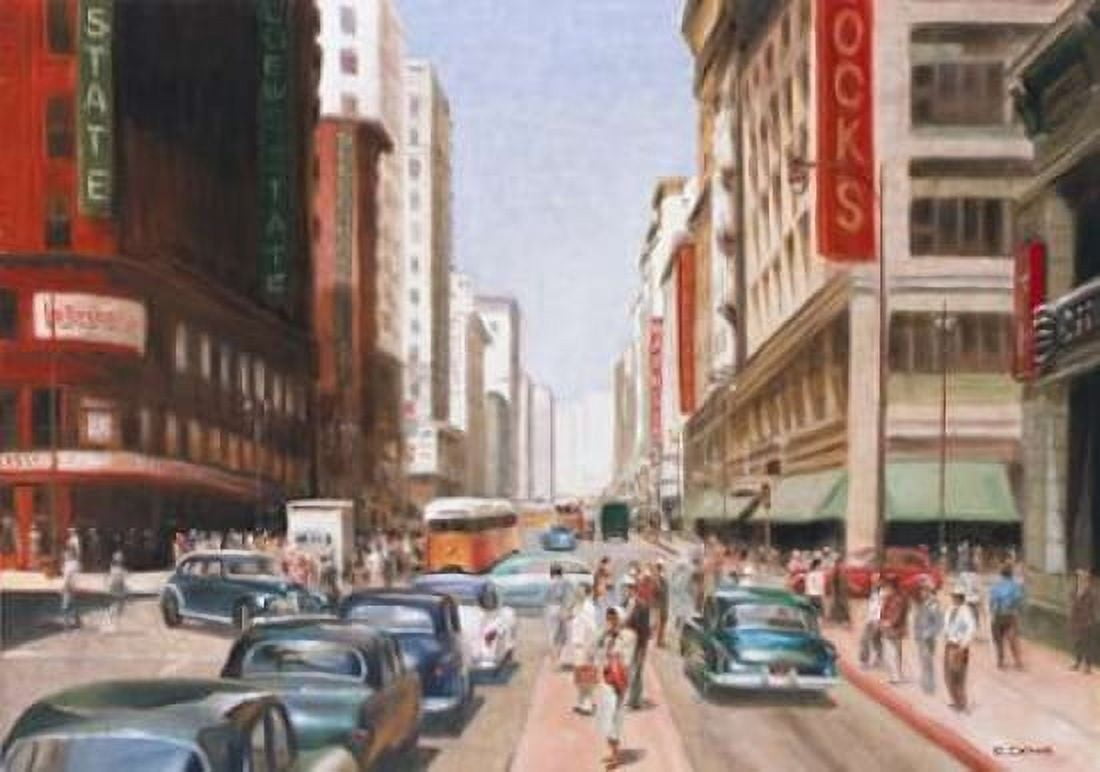 Los Angeles II Canvas Art - E Denis (20 x 28)