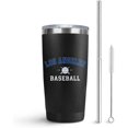 thumbnail image 1 of Los Angeles Insulated Tumbler with Lids and Straws Insulated Stainless Steel Cup Travel Coffee Mug Baseball Gifts 20 Oz, 1 of 6