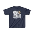 thumbnail image 1 of Los Angeles Kawhi Leonard #2 cartoon Basketball fans gift Kids Cotton Tee, 1 of 2
