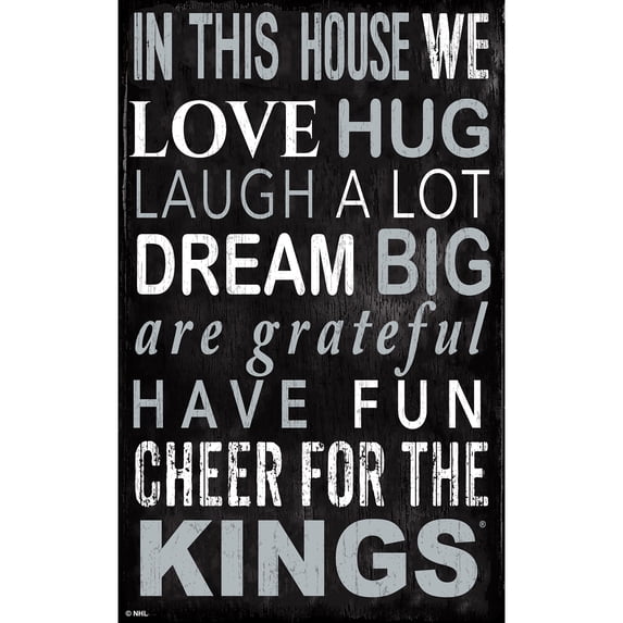 Los Angeles Kings 11" x 19" In This House Sign