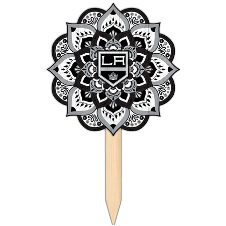 Los Angeles Kings 18'' x 12'' Mandala Yard Stake