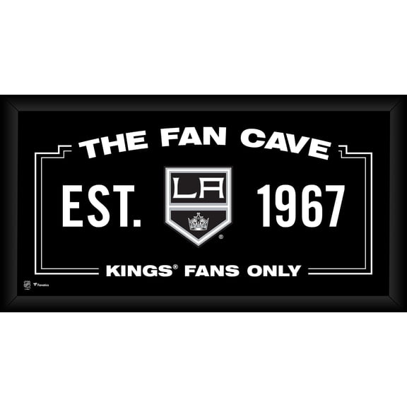 Los Angeles Kings Framed 10" x 20" Fan Cave Collage
