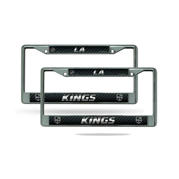 Los Angeles Hockey King's Chrome Metal (Set of 2) License Plate Frame Set