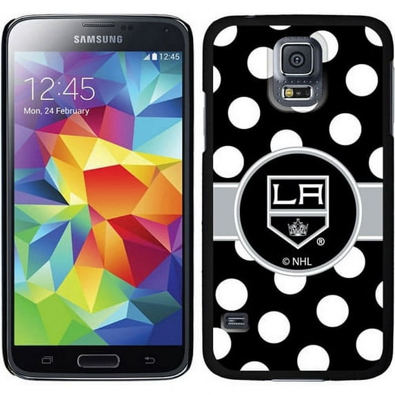 Los Angeles Kings Polka Dots Design on Samsung Galaxy S5 Thinshield Case by Coveroo