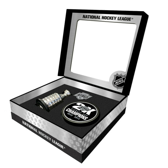 Los Angeles Kings Stanley Cup Champions Mini Replica Stanley Cup & Puck Gift Box Set