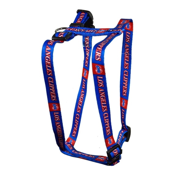 Los Angeles LA Basketball Clipper's Small 5/8 Inch Wide Adjustable Pet Harness 12" - 18"