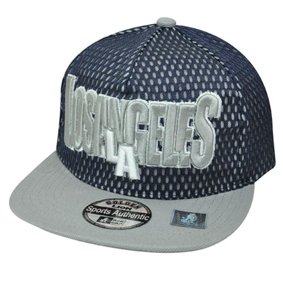 Los Angeles LA California Two Tone Snapback Jersey Flat Bill City USA Hat Cap