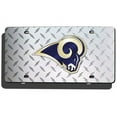 thumbnail image 1 of Los Angeles LA Football Rams Laser Cut Diamond License Plate, 1 of 5