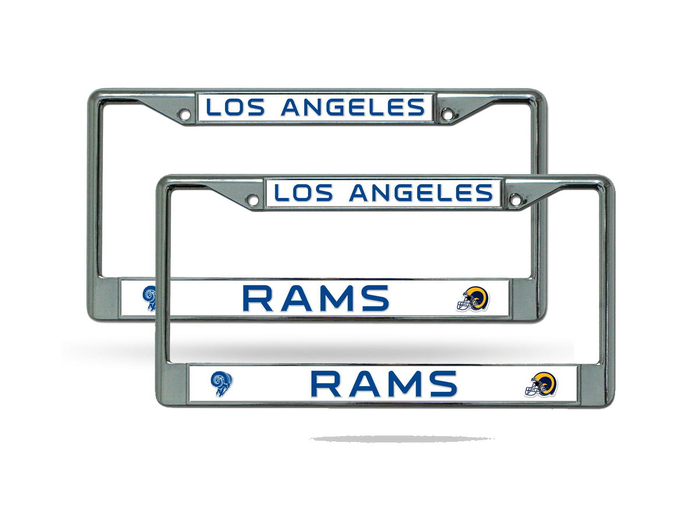 Los Angeles LA Retro Rams Football Chrome Metal License Plate Frame