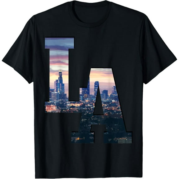 Los Angeles LA Skyline Vintage California LA T-Shirt100% cotton