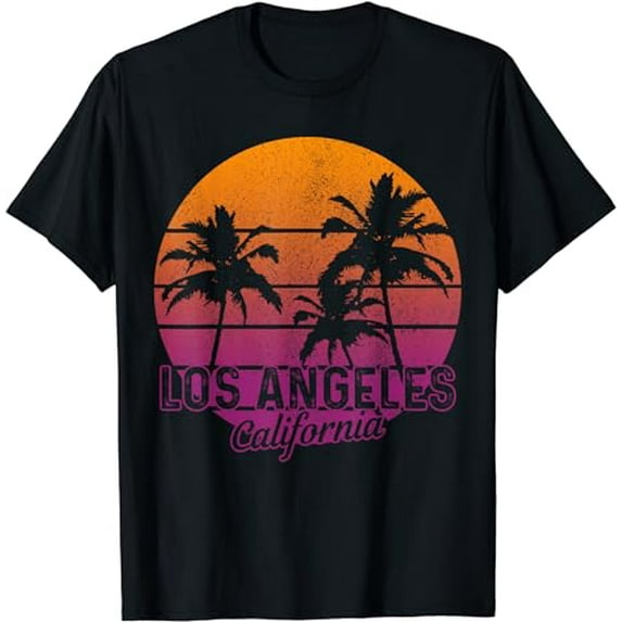 Los Angeles LA Vintage Retro California Gift T-Shirt