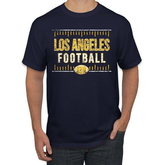 Los Angeles LAC Hometown City Football Fan Pride Sports Men's Graphic T-Shirt, Navy, 4XL